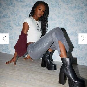 NWOT Urban outfitters kimchi Silver Sequin‎ Pants